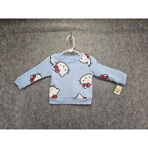 Kids Hello Kitty Baby‎ Blue All Over Print Long Sleeve Sweatshirt 12 Months